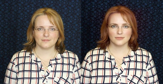 ON-LINE NÁVRH BARVY VLASŮ a LÍČENÍ na Vámi zaslané fotografii